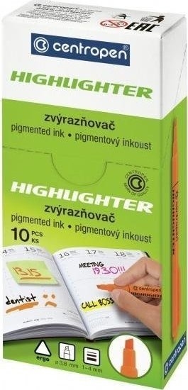 Изображение Centropen Cienki zakrelacz Highlighter fioletowy (10szt)