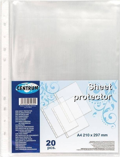 Picture of Centrum Koszulki groszkowe A4 CENTRUM 80032 0.025mm 20szt