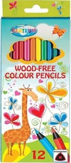 Picture of Centrum Kredki oówkowe trójktne CENTRUM GIRAFFE 86141 mix*12