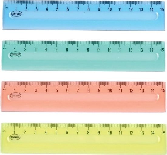 Picture of Centrum LINIJKA CENTRUM 15CM PLASTIKOWA 80725