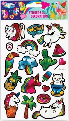 Picture of Centrum Naklejki dekoracyjne 40x43mm i 15x15mm CENTRUM 80537 mix