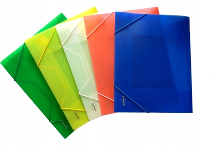 Attēls no Centrum TECZKA Z GUMK CENTRUM A4 25MM PP 0,60MM MIX 80019