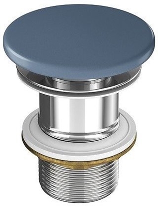 Attēls no CERAMICZNY KOREK DO UMYWALEK BEZ PRZELEWU NIEBIESKI MAT