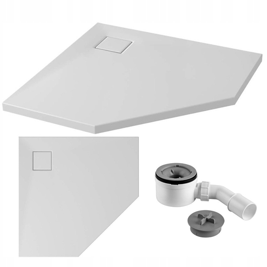 Picture of Cersanit (brodziki picioktne) SET B545: Brodzik picioktny TAKO SLIM 90x4 + Syfon (S601-129)