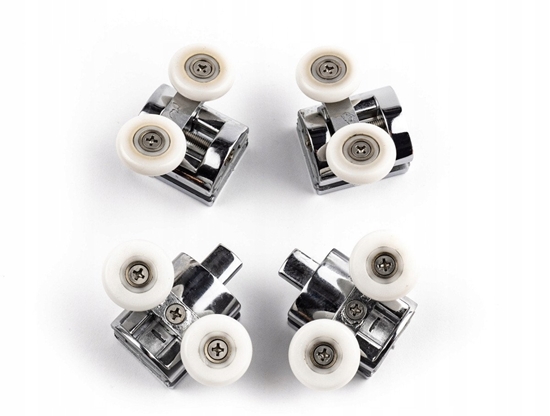 Picture of Cersanit (czci zamienne - kabiny prysznicowe) ZESTAW ROLEK PODWÓJNYCH GÓRA I DÓ CHROM ZIP/ARTECO/BASIC (S903-033)