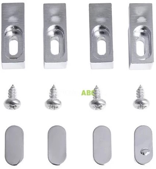 Picture of Cersanit (czci zamienne - kabiny prysznicowe) Zestaw uchwytów do trzymania szka ZIP/ARTECO (S903-025)