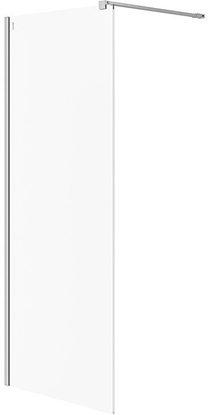 Picture of Cersanit (kabiny walk-in) Kabina prysznicowa walk-in MILLE chrom - (80x200) szko transparentne (S161-005)