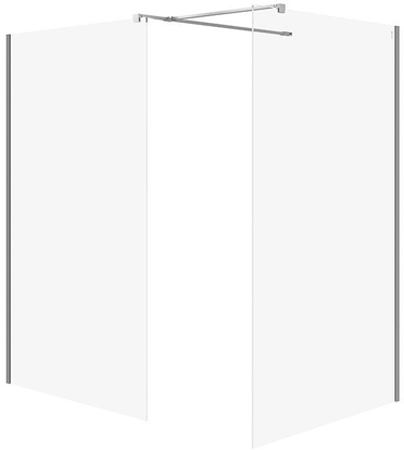 Picture of Cersanit (kabiny walk-in) SET B796: Kabina walk-in MILLE chrom 120x90x200 (S601-183)