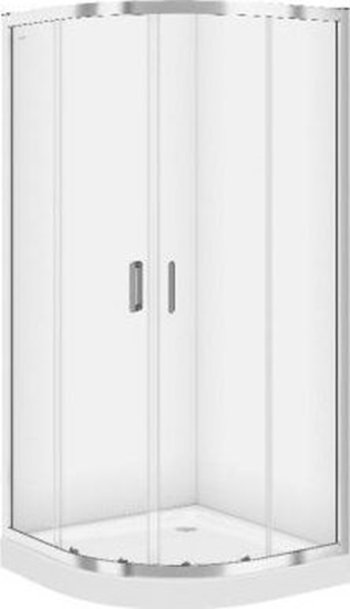 Picture of Cersanit Kabina prysznicowa 80x80 cm póokrga z brodzikiem Tako (S601-113)