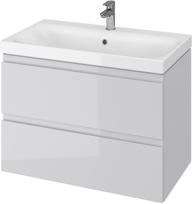 Attēls no Cersanit Moduo szafka 80 cm podumywalkowa szara S590-007-ECO