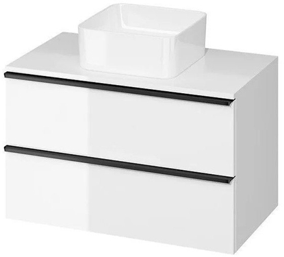 Изображение Cersanit S522-027 SZAFKA Z BLATEM VIRGO 80 BIAA UCHW CZARNY ZMONT. // CER.VIRGO-BLAT-80-BIAA-UCH-CZ