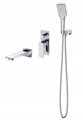 Attēls no Cersanit SET B729 Zestaw wannowy podtynkowy LARGA chrom (S952-039)