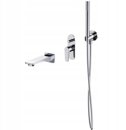 Attēls no Cersanit SET B730 Zestaw wannowy podtynkowy MODUO chrom (S952-040)