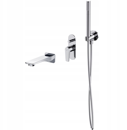Picture of Cersanit SET B730 Zestaw wannowy podtynkowy MODUO chrom (S952-040)