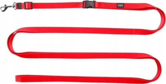 Изображение Chaba SMYCZ SPACEROWA Z PASEM BIODROWYM 10mm/4m CZERWONA