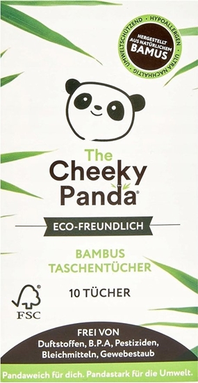 Picture of Cheeky Panda Cheeky Panda, Chusteczki higieniczne kieszonkowe, 10szt. w pudeku