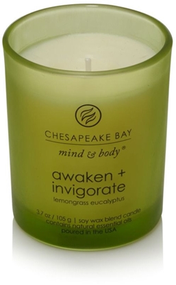 Attēls no Chesapeake Bay Scented candle with wooden lid - Lemongrass Eucalyptus