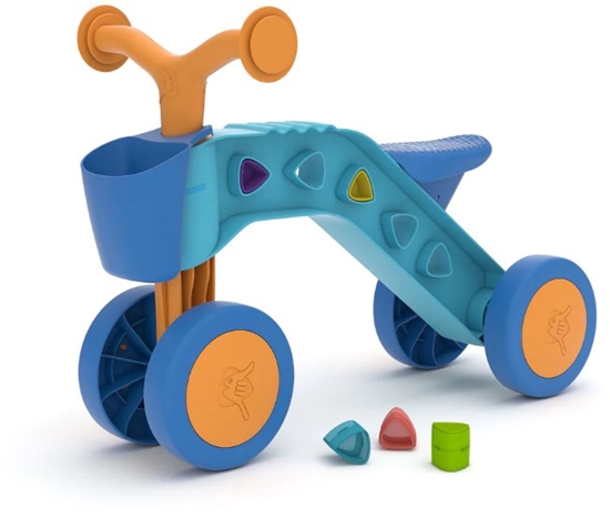 Picture of Chillafish Itsibitsi quad bike for the little ones with basket blue/orange from 1 to 3 years CPIB02LBO