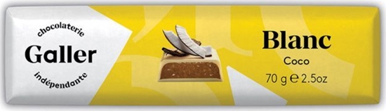 Picture of Chocolate bar Galler White Coconut, 70 g