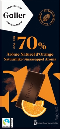 Attēls no Chocolate tablet Galler Dark Orange, 80 g