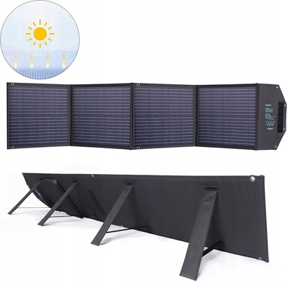 Picture of Choetech Choetech adowarka solarna 100W skadana USB C, 2x USB PD QC czarna (SC009-V2)