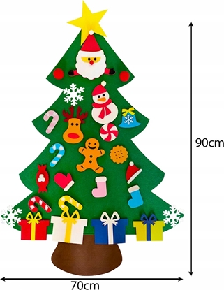 Picture of Choinka z filcu z ozdobami 24856