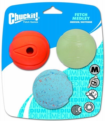 Picture of Chuckit! FETCH MEDLEY ASST MEDIUM 3PAK (520520)