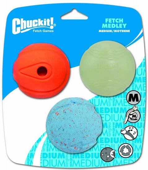 Изображение Chuckit! FETCH MEDLEY ASST MEDIUM 3PAK (520520)