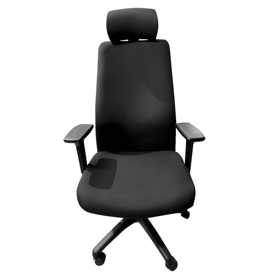 Picture of CI124.5.1.4.2 Vadītāja krēsls uz riteņiem, ar melna poliamīda (iespēja aizstāt ar metāla) pēdu