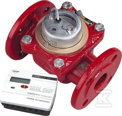 Изображение Ciepomierz rozdzielny mechaniczny komplet z wew. Moduem M-BUS, typu HYDROSPLIT M3 DN50 Qp=15 m3/h, Tmax:130°C, L=200mm - POWRÓT