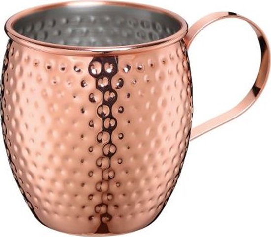 Изображение Cilio Kubek Cilio Moscow Mule do Moscow Mule, stal nierdzewna/mied, 0,5 l, red. 9,5 x 9,5 cm, motkowany