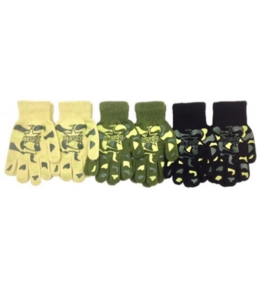 Picture of Cimdi zēniem plāna Kamuflāža 16 cm dažādas R-018-16