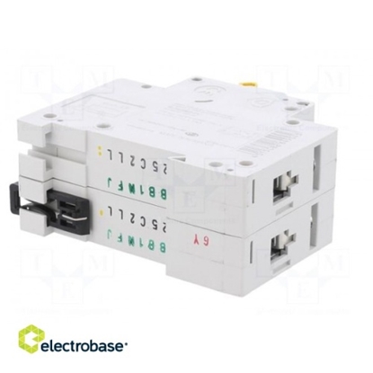Picture of Circuit breaker; 230/400VAC; 250VDC; Inom: 25A; Poles: 2; DIN; 10kA