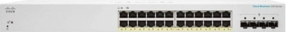Picture of Cisco Cisco switch CBS220-24P-4G, 24xGbE RJ45, 4xSFP, PoE+, 195W - REFRESH