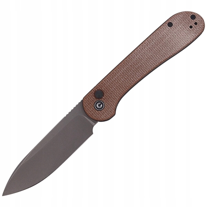 Picture of CIVIVI Nó CIVIVI Button Lock Elementum Brown Micarta