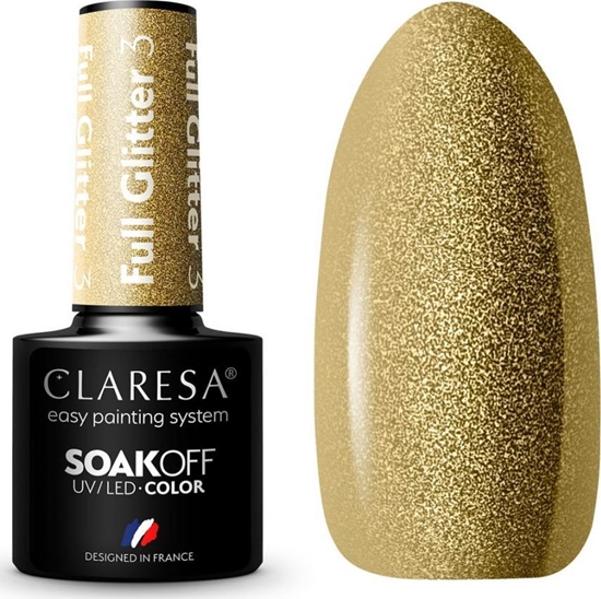 Изображение Claresa CLARESA Lakier hybrydowy FULL GLITTER 3 -5g