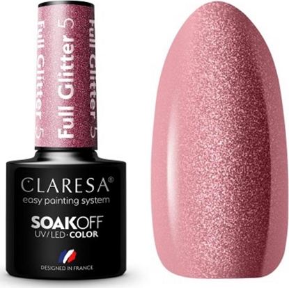 Изображение Claresa CLARESA Lakier hybrydowy FULL GLITTER 5 -5g