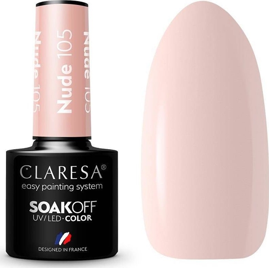 Изображение Claresa Claresa Soak Off UV/LED Nude lakier hybrydowy 105 5g