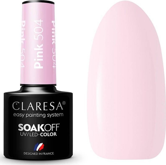 Изображение Claresa Claresa Soak Off UV/LED Pink lakier hybrydowy 504 5g