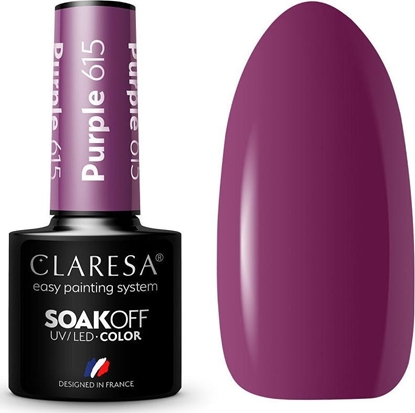 Изображение Claresa Claresa Soak Off UV/LED Purple lakier hybrydowy 615 5g