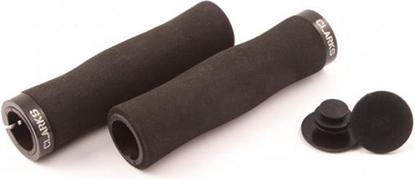 Picture of Clarks Chwyty kierownicy CLARK'S CLO-224 LOCK-ON 130mm neoprenowe piankowe czarne 1 klamra czarna aluminiowa