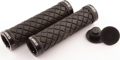 Picture of Clarks Chwyty kierownicy CLARKS CLO-276, LOCK-ON, Czarne w diamenty, Piercienie czarne