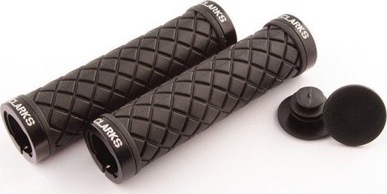 Picture of Clarks Chwyty kierownicy CLARKS CLO-276, LOCK-ON, Czarne w diamenty, Piercienie czarne