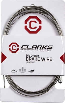 Изображение Clarks Linka hamulca CLARKS, 1.5mm, Stal nierdzewna, Ultragadka, Szosa