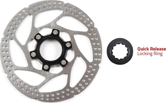 Изображение Clarks Tarcza hamulcowa CLARKS C-CL-180mm, Mocowanie Centerlock, Piercie blokujcy dla Quick Release, Srebrna