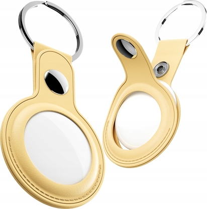 Attēls no Class and Culture LLC KeyBudz AirTag Keyring - skórzane etui ochronne do AirTag (pastel yellow)
