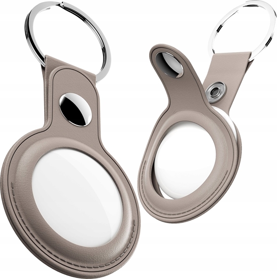 Изображение Class and Culture LLC KeyBudz AirTag Keyring - skórzane etui ochronne do AirTag (sandy beige)