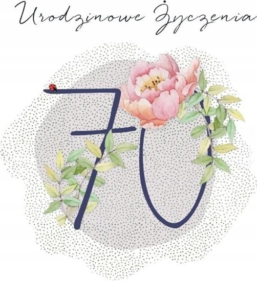 Picture of Clear Creation Karnet Swarovski kwadrat CL4570_PO Urodziny 70