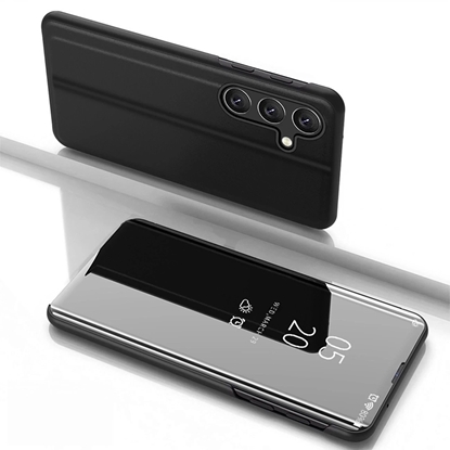 Picture of Clear View Case etui do Samsung Galaxy S25 pokrowiec z klapk - czarne