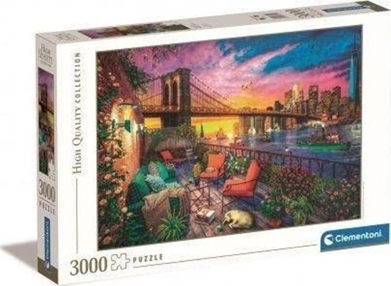 Picture of Clementoni CLE puzzle 3000 HQ Manhattan Balcony Sunset 33552